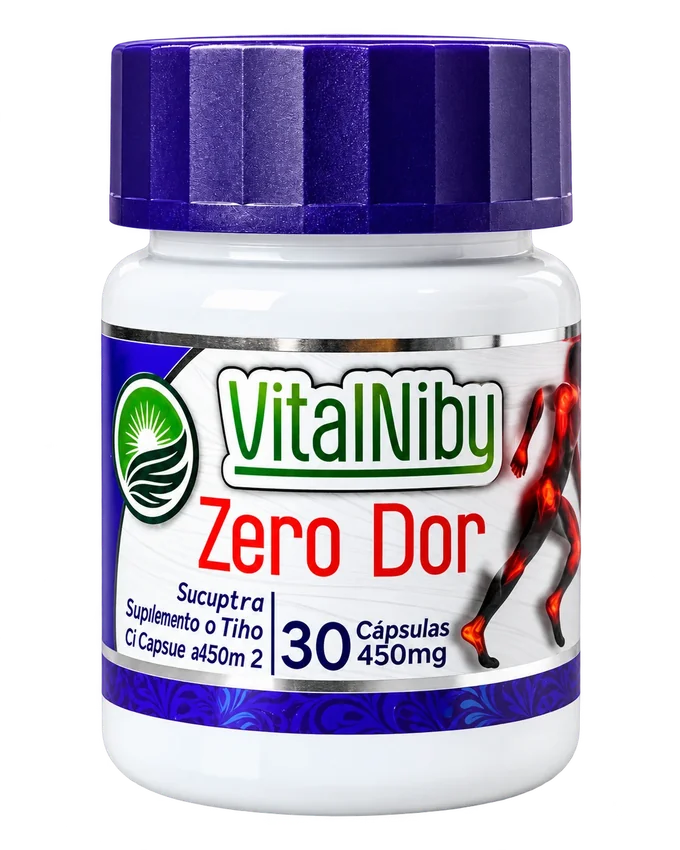 Frasco VitalNiby Zero Dor, 30 cápsulas de 450 mg